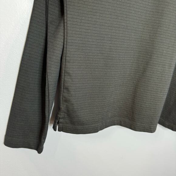 Robert Barakett Long Sleeve Polo Shirt Lightweight Performance Brown Men's M - Picture 5 of 9